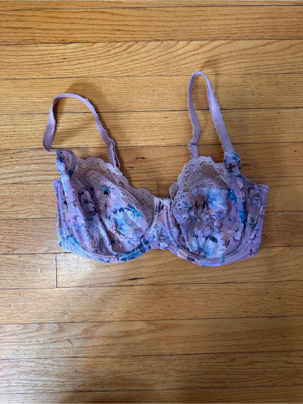 Panache Jasmine Lavender Floral Lace Underwire Bra